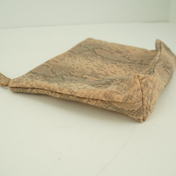 Unbranded Pink Snake Skin Print Makeup Travel Bag - Picture 5 of 5